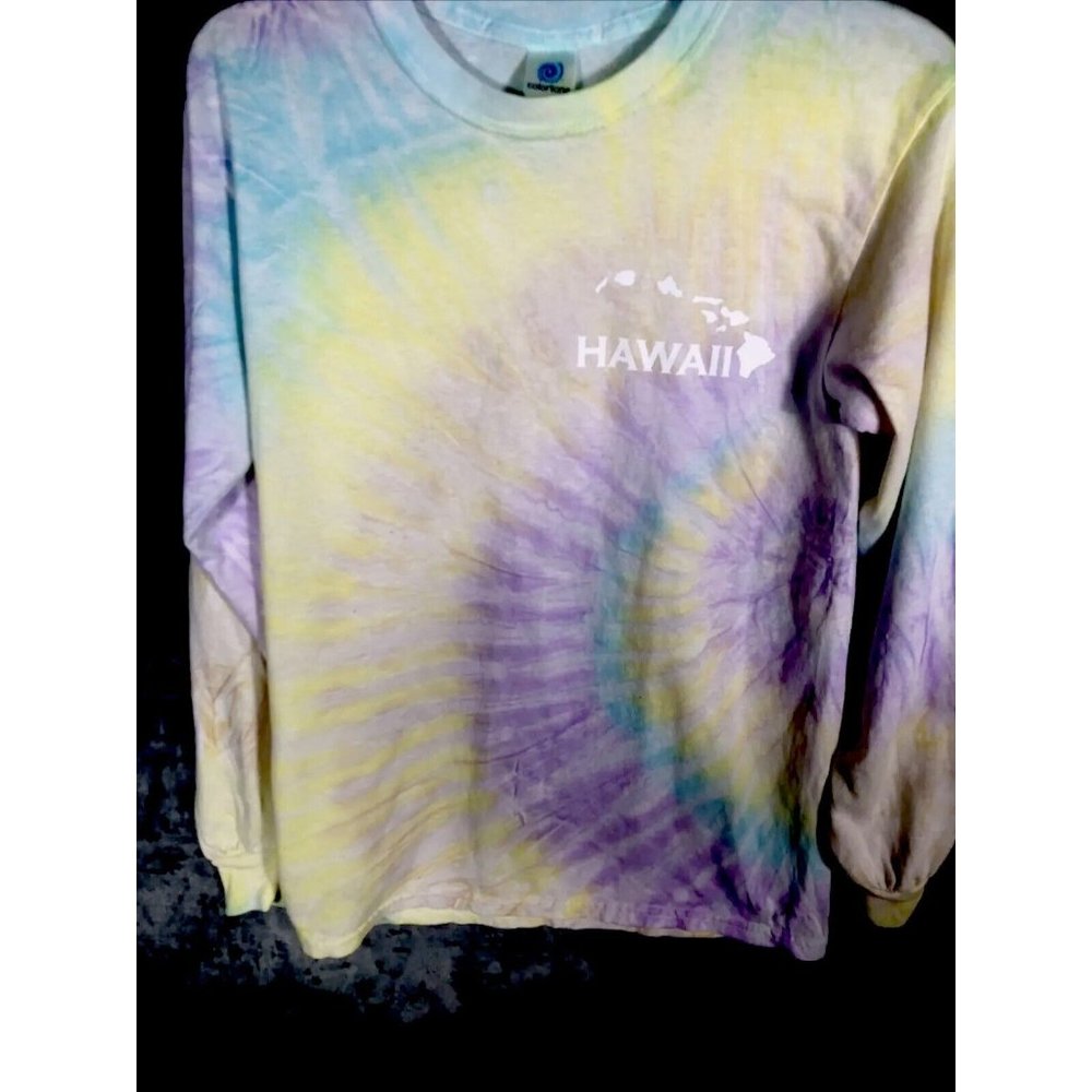 Tie Dye Pastel Colors Hawaiian T-Shirt Unisex Adult Size Small Color Tone Tag - Picture 5 of 11